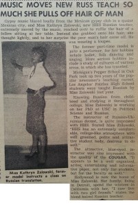 Miss Zalowski teaching at Hawthorne High