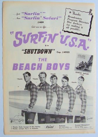 Surfin' U.S.A. concert poster
